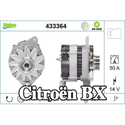 VALEO مولد كهربائي مجدد عالي الجودة, 50A — Citroën Bx