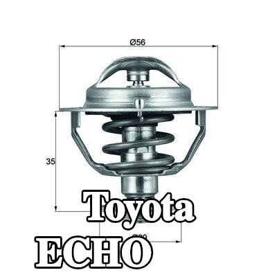 MAHLE ثرموستات 82°C, 56mm, 29mm, مع حشية/مانع تسرب — Toyota Echo