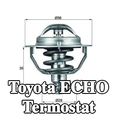 MAHLE Termostat 82°C, 56mm, 29mm, contalı/sızdırmaz — Toyota Echo