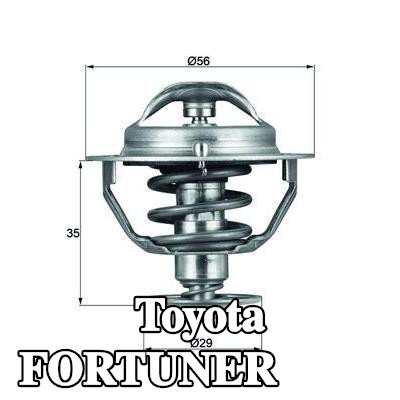 MAHLE ثرموستات 82°C, 56mm, 29mm, مع حشية/مانع تسرب — Toyota Fortuner