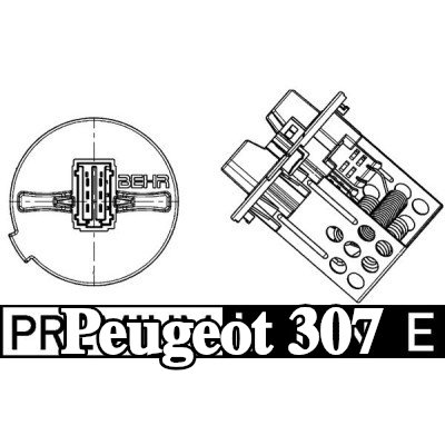 MAHLE مقاوم محرك المنفاخ — 2000 Peugeot 307