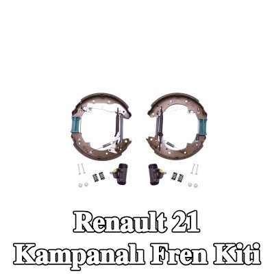 HELLA Ayarlayıcılı kampanalı fren kiti, tekerlek fren silindiri ile, Pabuç Kiti Pro — Renault 21