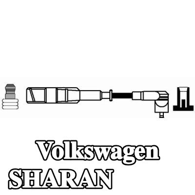 NGK سلك الإشعال 100cm — 2000 Volkswagen Sharan