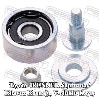 FEBEST Saptırma / kılavuz kasnağı, V-ribbed belt Outer Diameter: 50mm — 1990 Toyota 4runner
