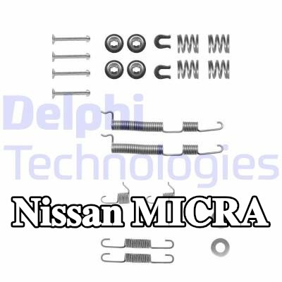 DELPHI طقم تركيب أحذية الفرامل — 1990 Nissan Micra