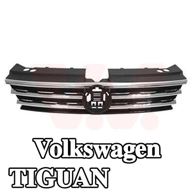 VAN WEZEL شبكة المبرد باللون الأسود, كروم/أسود — Volkswagen Tiguan
