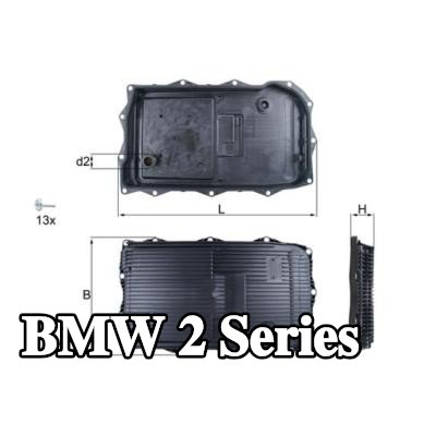 MAHLE مجموعة مرشح ناقل الحركة الأوتوماتيكي مع حشية/سداد, مع مرشح — BMW 2 Series