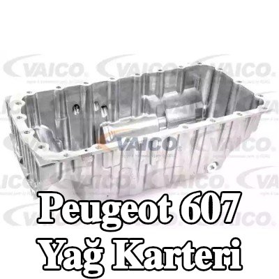 VAICO Yağ tahliye tapalı yağ karteri, contasız/sızdırmazlık elemanı olmadan, yağ seviyesi sensörü için delikli, Orijinal VAICO Kalitesi — 2006 Peugeot 607