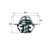 MAHLE Termostat 83°C, 54mm, contalı/sızdırmaz — Chevrolet Beretta (4)
