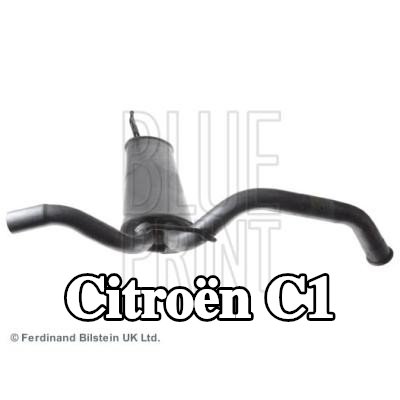 BLUE PRINT كاتم الصوت الخلفي الخلفي — 2012 Citroën C1