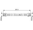 BOSCH Fren hortumu 245mm — 2012 Hyundai i10 (1)