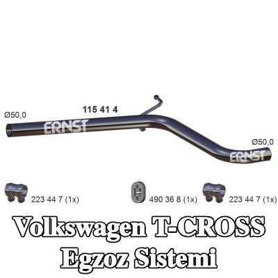 ERNST Egzoz Sistemi — Volkswagen T-cross