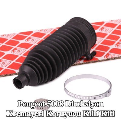 FEBI BILSTEIN Sol ön aks direksiyon kremayeri kılıfı kiti, kelepçeli — 2012 Peugeot 5008