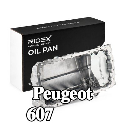 RIDEX حوض الزيت مع سدادة تصريف الزيت, بدون حشية حوض الزيت — Peugeot 607