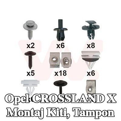 VAN WEZEL Montaj Kiti, tampon — Opel Crossland X