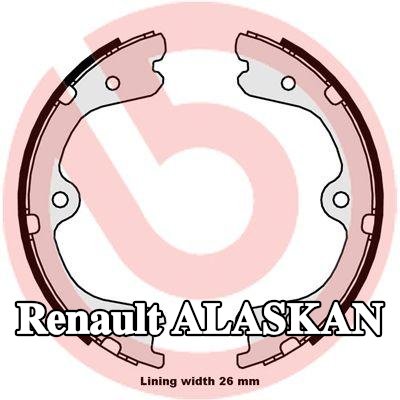 BREMBO أحذية فرامل اليد — Renault Alaskan