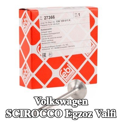 FEBI BILSTEIN Egzoz valfi — Volkswagen Scirocco