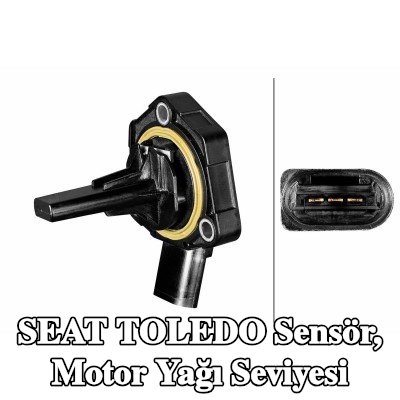 HELLA Sensör, conta/sızdırmazlık elemanlı motor yağı seviyesi — 2008 SEAT Toledo