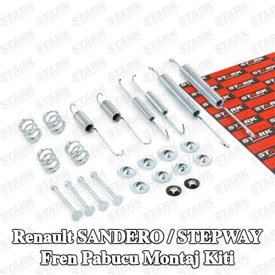STARK Arka aks fren pabucu montaj kiti — 2008 Renault Sandero / Stepway