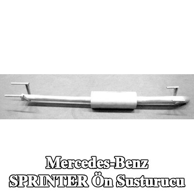 VEGAZ Ön susturucu orta — Mercedes-Benz Sprinter