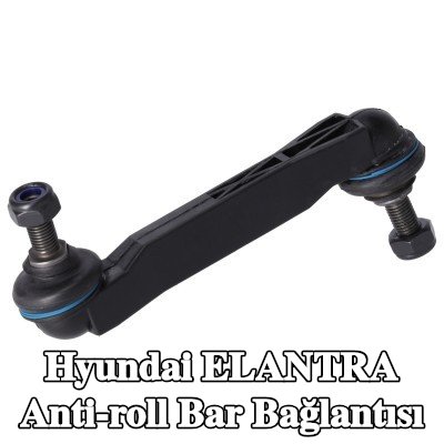 FEBI BILSTEIN Arka aks sol stabilizatör kolu, 130mm, Plastik, somunlu — 2000 Hyundai Elantra