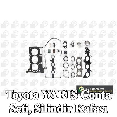 BGA Conta seti, silindir kapağı contalı silindir kapağı, valf kapağı contası ile, valf gövdesi contalı — 2005 Toyota Yaris