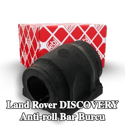 FEBI BILSTEIN Ön aks stabilizatör çubuğu burcu, 27mm, Kauçuk, Kumaş astarlı kauçuk — 2004 Land Rover Discovery