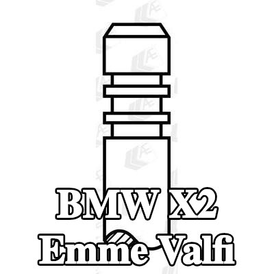 AE Emme valfi Krom kaplı valf gövdesi, Sertleştirilmiş valf sapı ucu — BMW X2