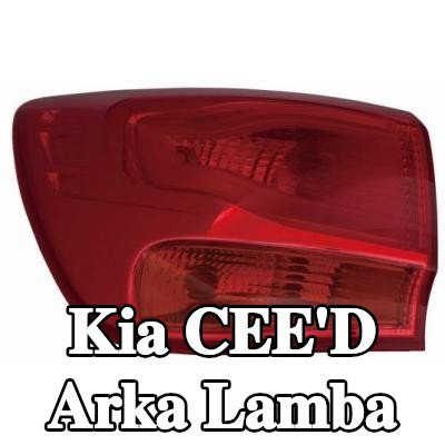 ABAKUS Arka lamba Sol, ampul yuvası olmadan, ampuller olmadan — 2016 Kia Cee'd