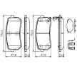 BOSCH Fren balatası seti 15, 5mm, gıcırtı önleyici plaka ile, montaj kılavuzu ile — Kia Sedona (10)