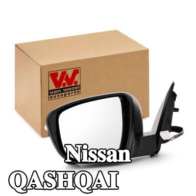 VAN WEZEL مرآة جانبية يسرى, مع كاميرا — Nissan Qashqai