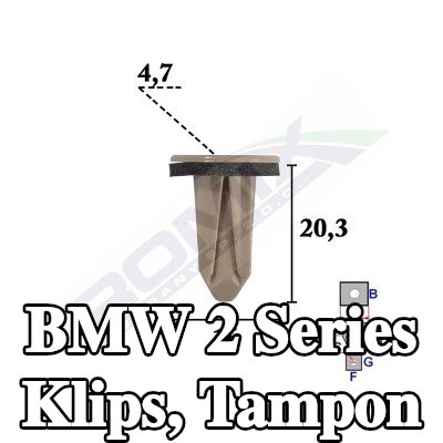 ROMIX Klips, tampon — BMW 2 Series