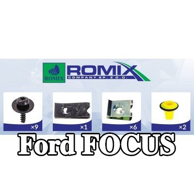 ROMIX بطانة قوس العجلة الجناح, داخلي — 2016 Ford Focus