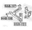 FEBEST Arka kol / Süspansiyon kolu burcu Alt Ön Aks, Arka — 2008 Honda City (2)