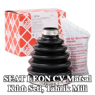 FEBI BILSTEIN CV kılıf kiti, tahrik mili Termoplast, kelepçeli, gres ile — 2002 SEAT Leon