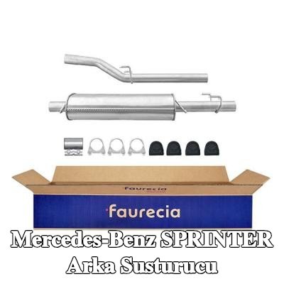 HELLA Arka susturucu Arka, montaj parçaları ile — 2002 Mercedes-Benz Sprinter