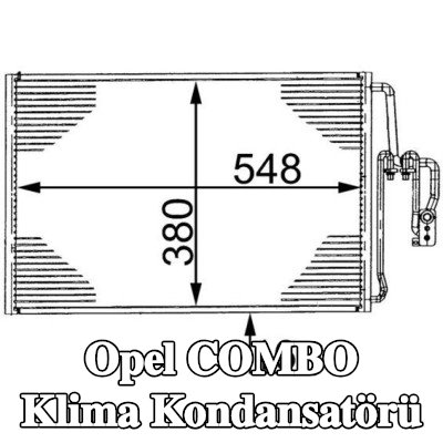 MAHLE Kurutucusuz klima kondansatörü — Opel Combo