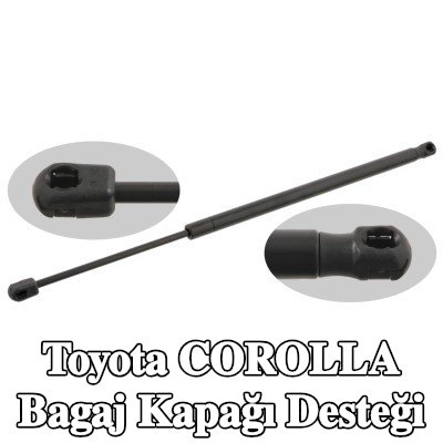 FEBI BILSTEIN Bagaj kapağı amortisörü (Her iki taraf), 532mm — 2004 Toyota Corolla