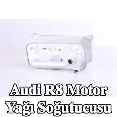 NISSENS Contasız motor yağı soğutucusu, yağ filtresi muhafazası olmadan, filtre olmadan — Audi R8
