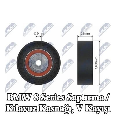NTY Saptırma / Kılavuz Kasnağı, V kayışı — BMW 8 Series