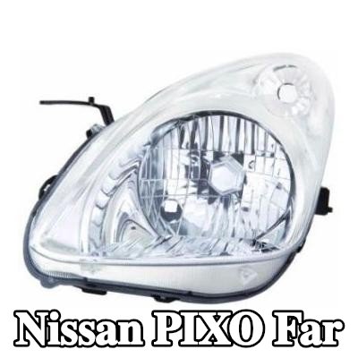 ABAKUS Far Sağ, H4, Lens Rengi (yön göstergesi): Kristal berraklığında, ampul içermez — Nissan Pixo