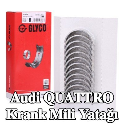 GLYCO Krank mili yatağı Bronz kaplı çelik arka — Audi Quattro