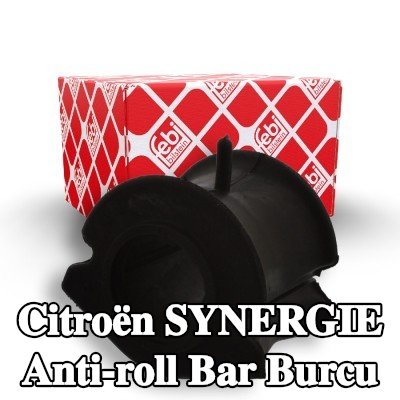 FEBI BILSTEIN Ön aks stabilizatör çubuğu burcu, iç, 24mm, Elastomer — Citroën Synergie