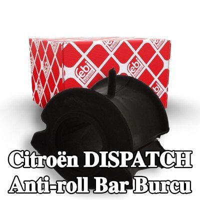 FEBI BILSTEIN Ön aks stabilizatör çubuğu burcu, iç, 24mm, Elastomer — 2002 Citroën Dispatch