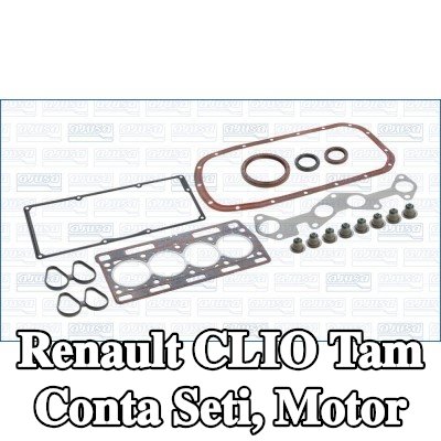 AJUSA Tam Conta Seti, silindir kapağı contalı motor, valf gövdesi contalı — Renault Clio