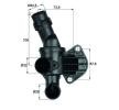 MAHLE Termostat 87°C, contalı/sızdırmaz — 2017 Volkswagen Golf (4)
