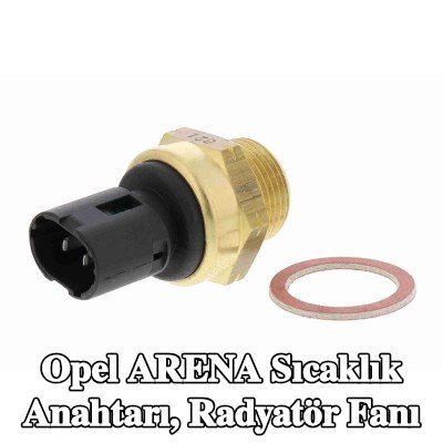 VEMO Sıcaklık Anahtarı, conta halkalı radyatör fanı, kablo olmadan, Orijinal VEMO Kalitesi — Opel Arena