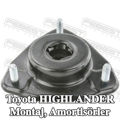 FEBEST Montaj, amortisörler Ön Aks — Toyota Highlander