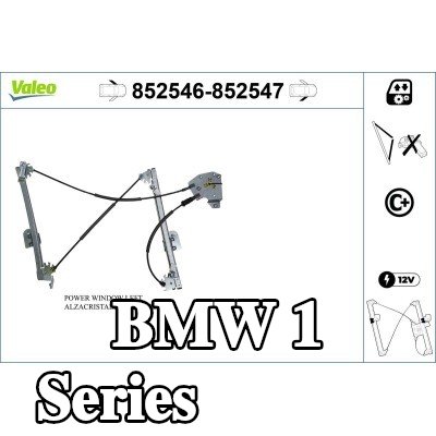 VALEO مُحرك نافذة أمامي أيسر, كهربائي, بدون محرك كهربائي — BMW 1 Series