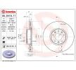 BREMBO Fren diski Prime, Outer Diameter: 304mm, içten havalandırmalı, Kaplamalı, cıvata/vida ile — Mercedes-Benz Cle (9)